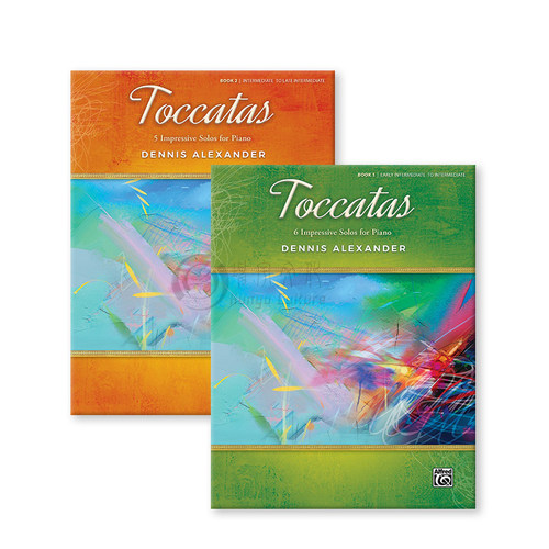 丹尼斯亚历山大 托卡塔 钢琴独奏 全套共一至二册 Alfred原版乐谱书 Dennis Alexander Toccatas Book 1-2 00-47845/00-47846 - 图3