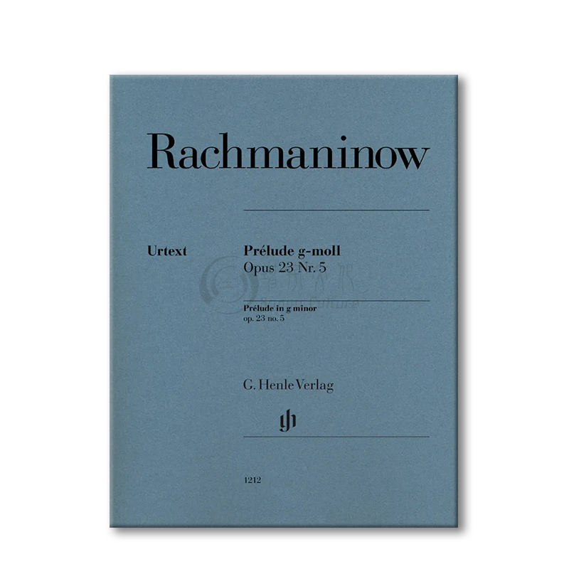 拉赫玛尼诺夫前奏曲 G小调 op23 no5钢琴独奏亨乐原版乐谱书 Rachmaninoff Prelude g minor Piano HN1212-图3