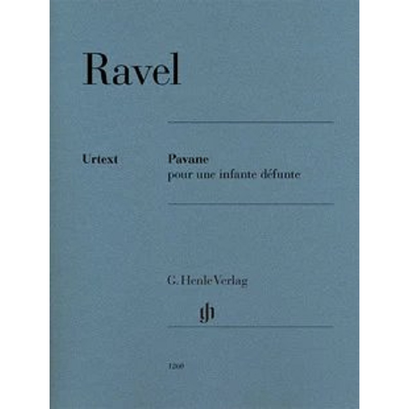 拉威尔 悼念公主的帕凡舞曲 钢琴独奏 带指法 亨乐原版乐谱 Ravel Pavane pour une infante defunte Piano HN1260 - 图0