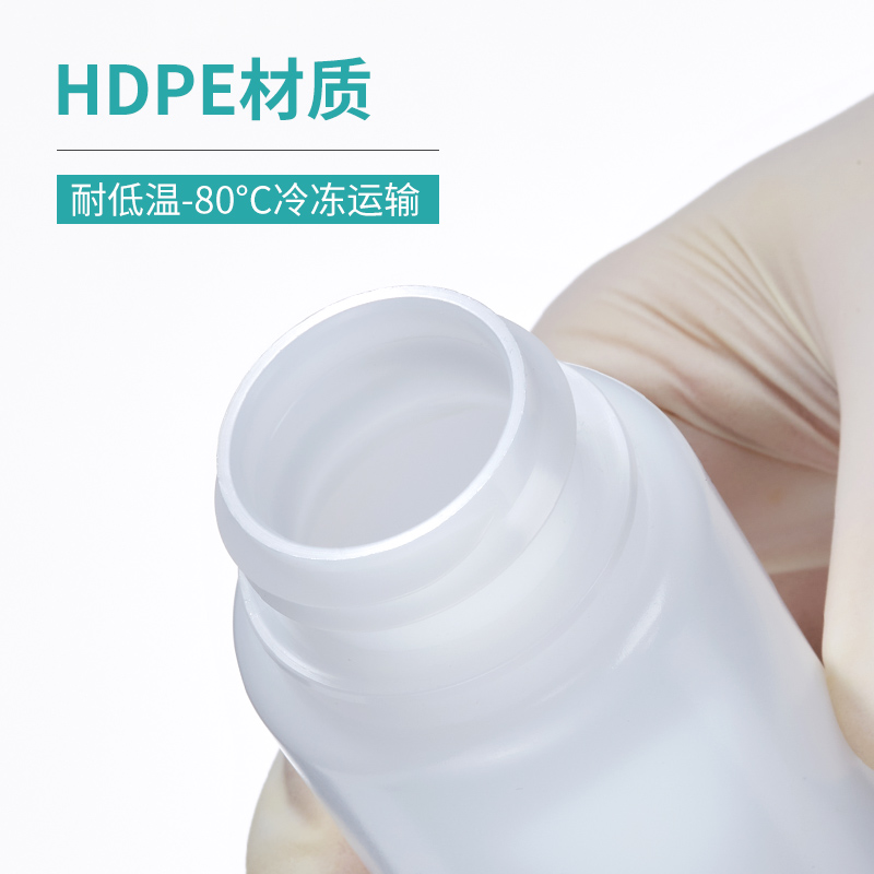 比克曼生物塑料试剂瓶HDPE大小广口瓶棕色样品瓶实验室聚乙烯PP瓶 - 图0