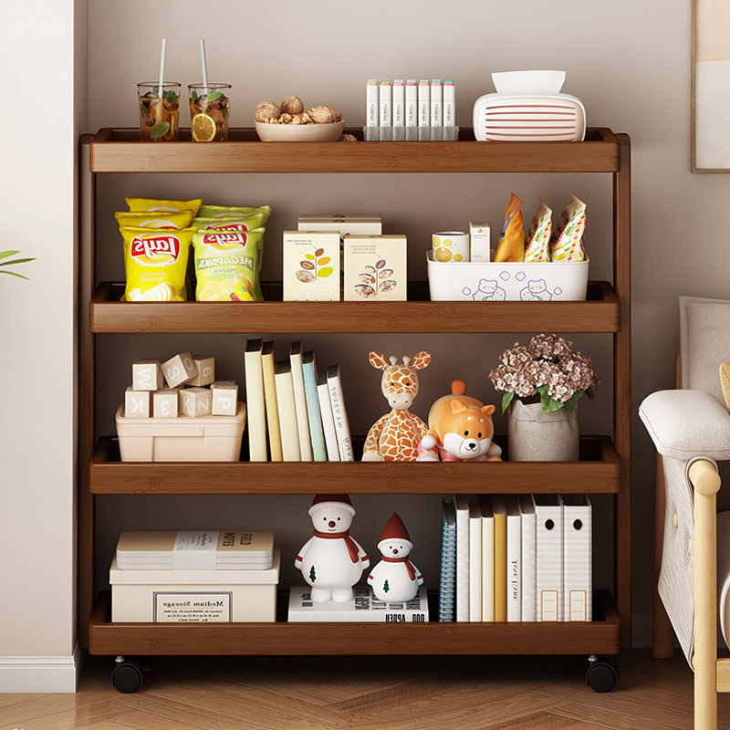 楠竹边几可移动家用小推车客厅沙发茶几厨房储物柜简易收纳置物架,淘宝优惠券,粉丝福利购,淘宝优惠卷
