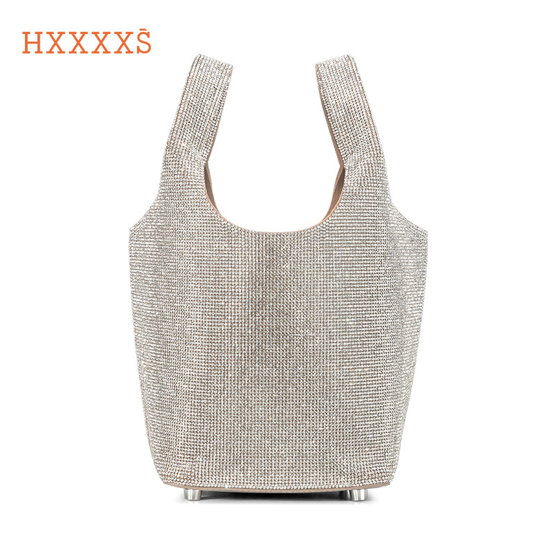hxxxxs恶搞满钻菜篮子水钻水桶包 HXXXXS女士包袋