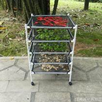 Dry cargo net with balcony sunburn out of the sun drying nets on the ground sunning in the sun and dried chilli in the sun.