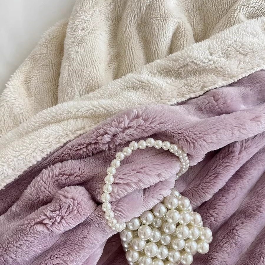 卡诗妮加厚双层兔毛绒毛毯冬季羊羔绒沙发休闲毯子办公室午睡盖毯,淘宝优惠券,粉丝福利购,淘宝优惠卷