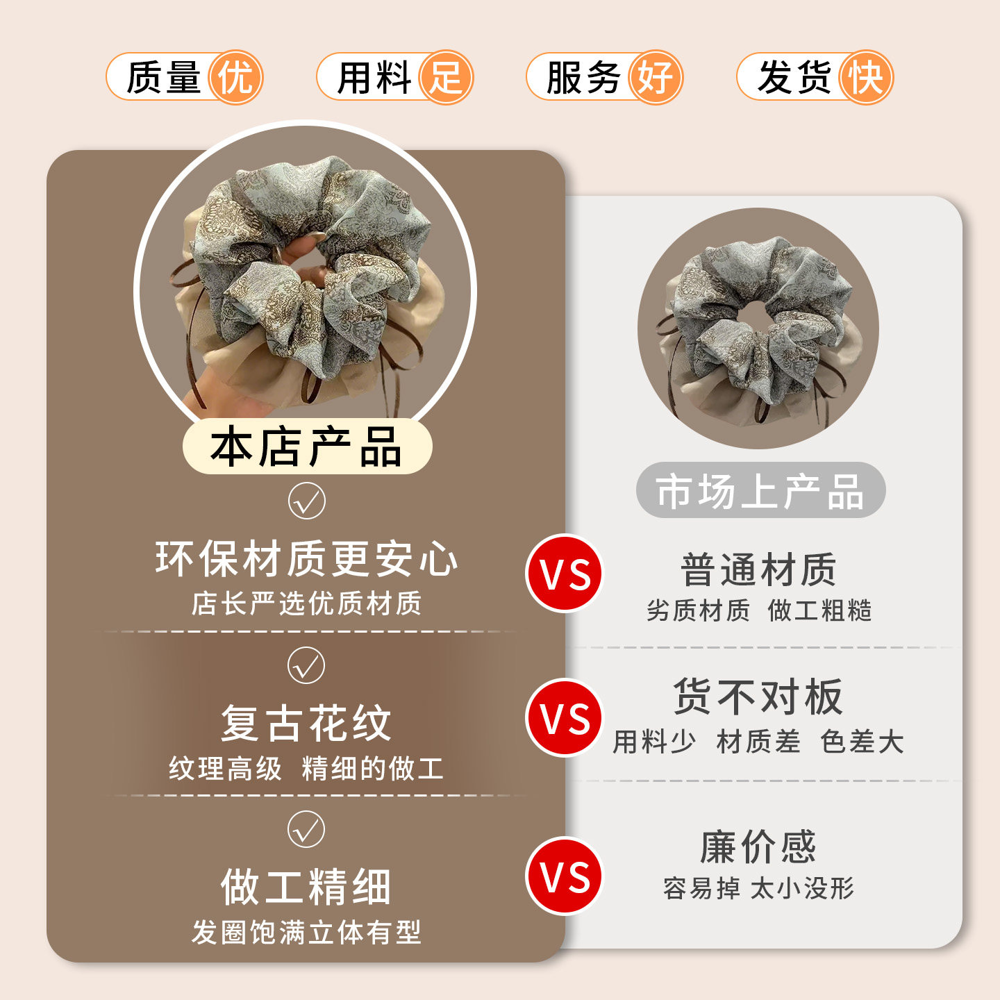 新中式蝴蝶结双层头花大肠发圈女高级感丸子头发绳扎头发皮筋头绳,淘宝优惠券,粉丝福利购,淘宝优惠卷