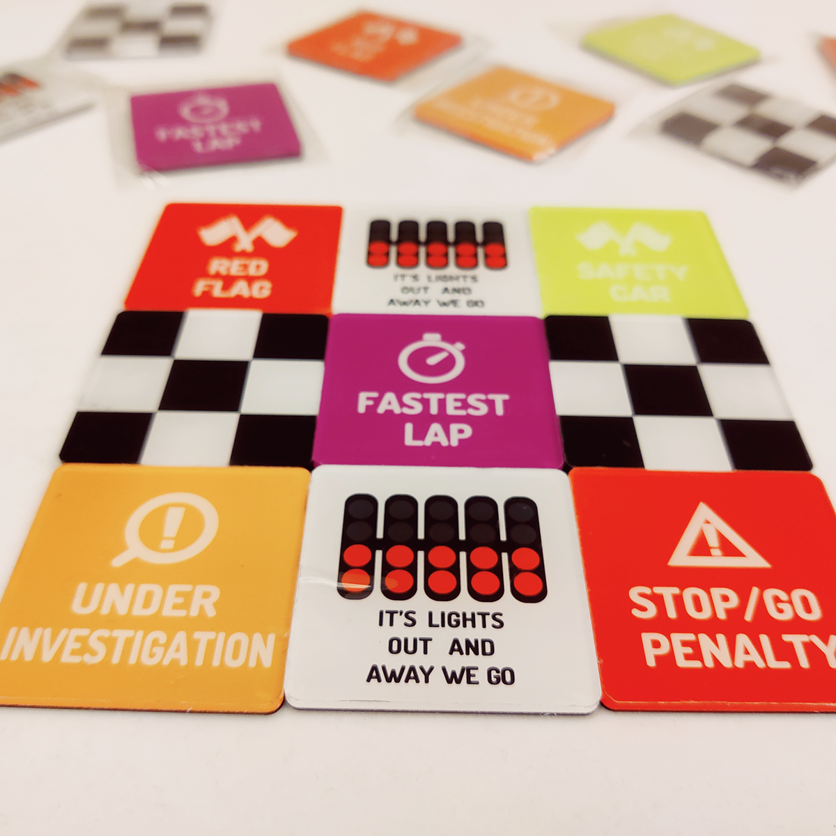 【冰箱贴】F1元素 最快圈发车灯格子旗得来速 创意亚克力磁贴,淘宝优惠券,粉丝福利购,淘宝优惠卷