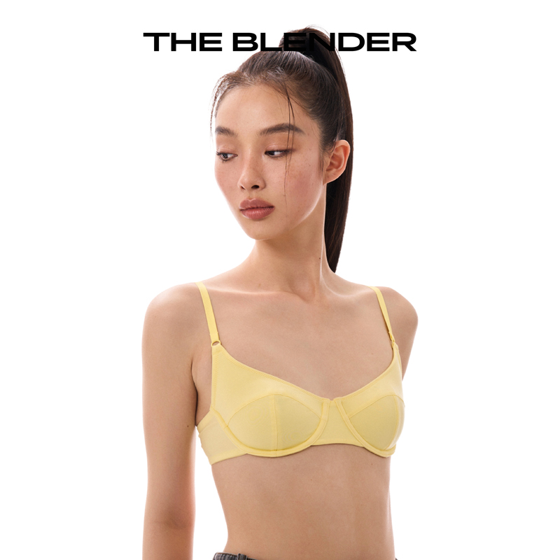 The Blender U型钢圈无胸垫套头小胸透气舒适美背法式文胸内衣女 - 图2