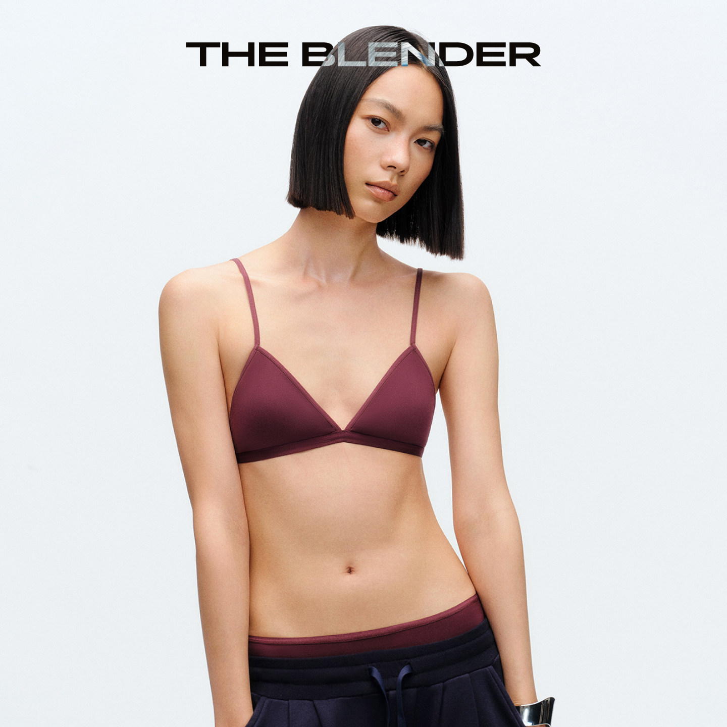 【固定胸垫】The Blender七夕悦己交叉肩带三角杯美背内衣文胸女