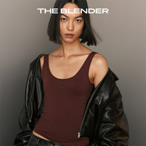 The Blender new pure colour fixed chest cushion harness vest seamless knit inner lap