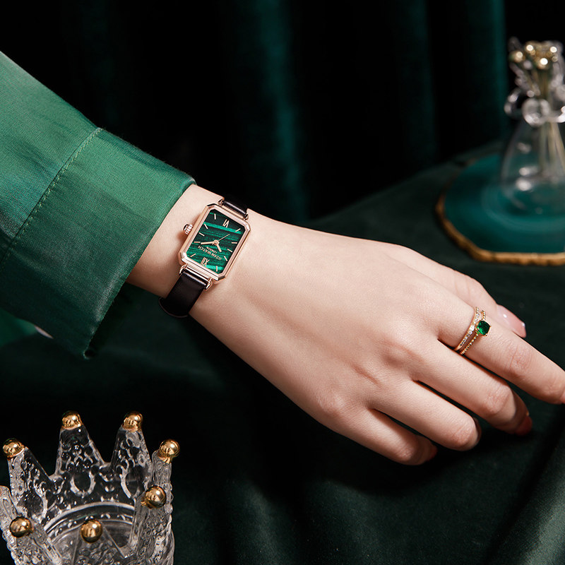 正品小绿表女士rose风七夕礼物手表 积赞国产腕表