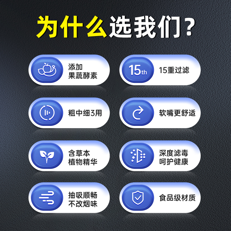 净友烟嘴过滤器正品一次性软过滤嘴粗中细支三用焦油抽烟咀男女士-图1