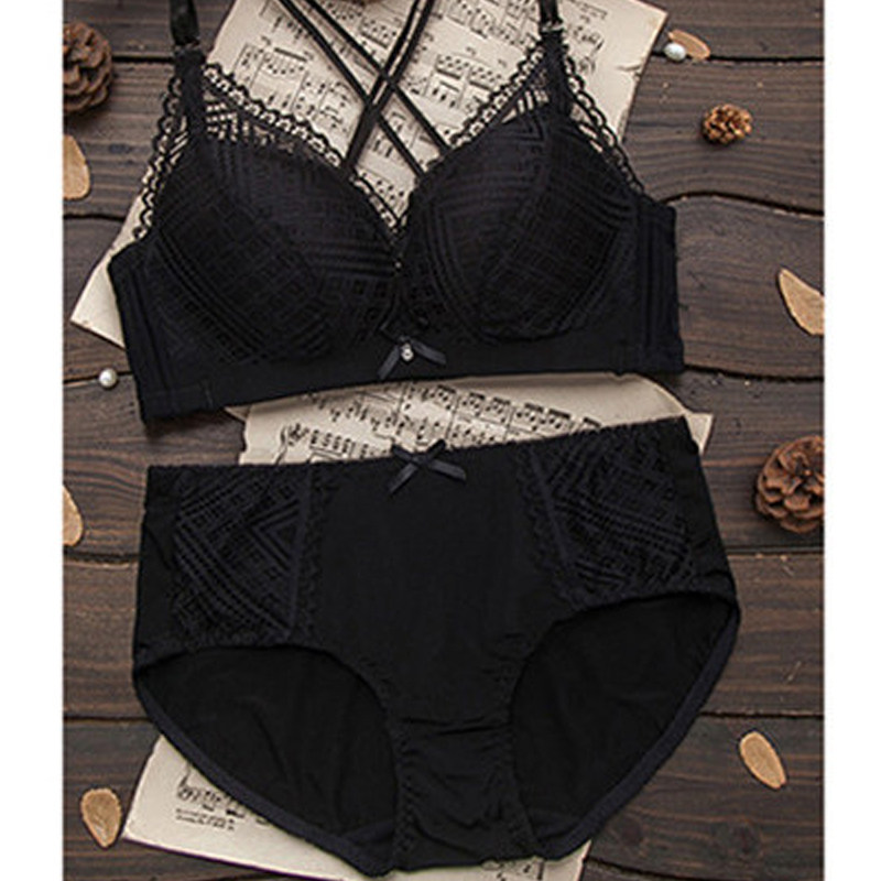 文胸罩夏季聚拢收副乳无钢圈内衣 展利娅文胸套装