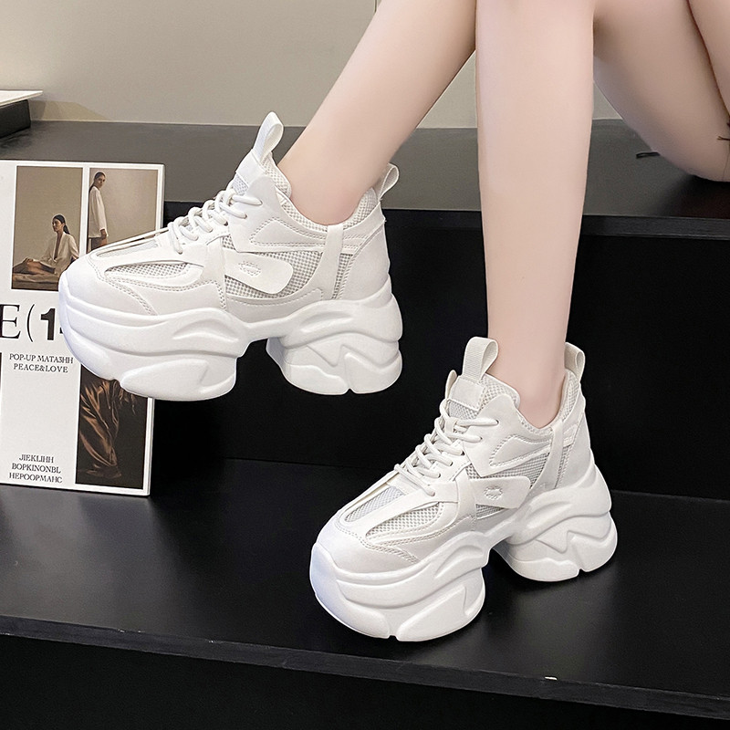 欧版厚底老爹鞋女2026春季新款透气增高鞋百搭小个松糕运动休闲鞋,淘宝优惠券,粉丝福利购,淘宝优惠卷