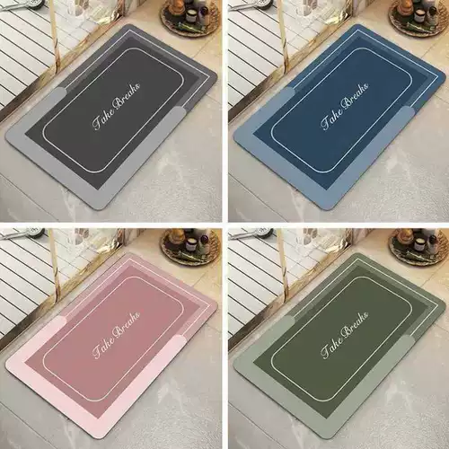 Поглощение ванной комнаты против стекла напольная подушка вход в дверь подушки для ванной комнаты, диатомовая грязь, мягкий коврик, туалетный ковер