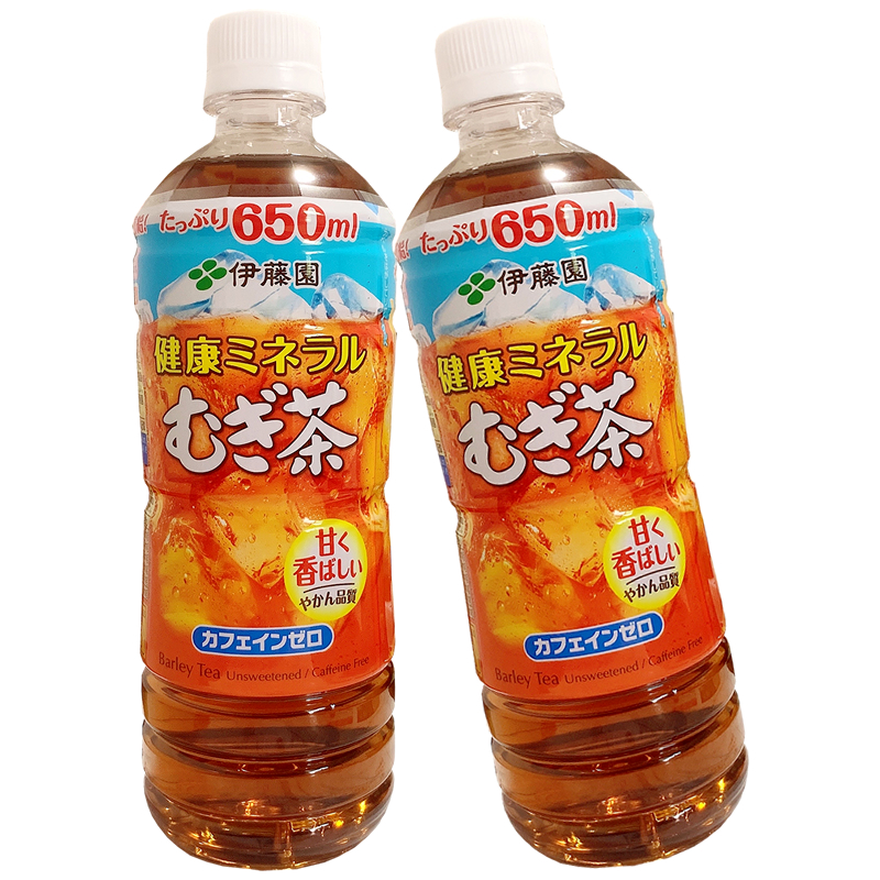 日本进口ITOEN伊藤园大麦茶饮料清新爽口650ml*2瓶即饮型麦茶饮品 - 图2
