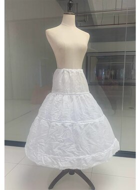 女童蓬长裙裙撑75儿童公主礼服裙撑女孩花童裙撑婚纱三圈童装衬裙