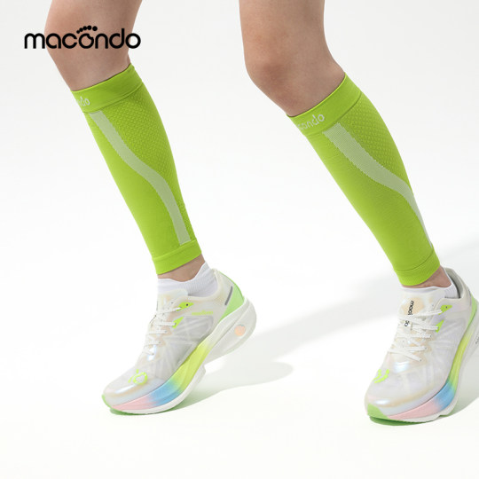 马孔多马拉松压缩小腿套适度压缩吸湿速干3A级抗菌训练跑步小腿套