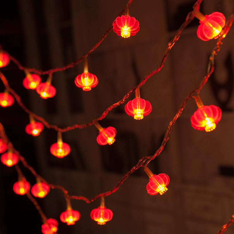 新年红灯笼小彩灯闪灯串灯满天星家用过年春节阳台装饰布置气氛灯 - 图1