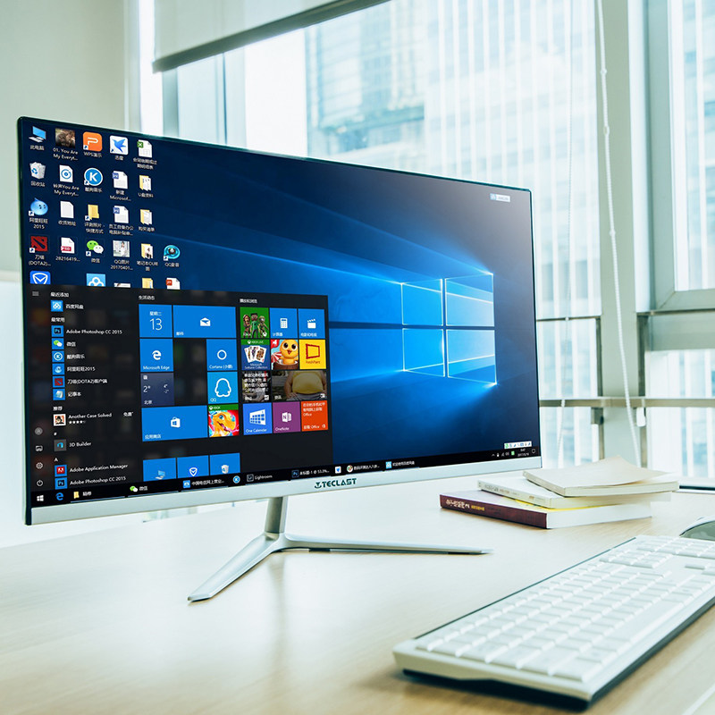 台电x24办公一体机24英寸diy主机 台电电竞之心一体机