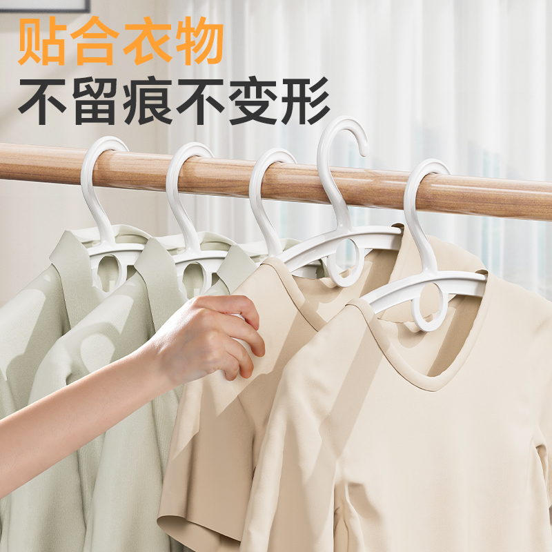 衣架家用挂衣无痕防肩角宽肩防滑晾衣架大号加厚加粗加大撑子挂架 - 图3