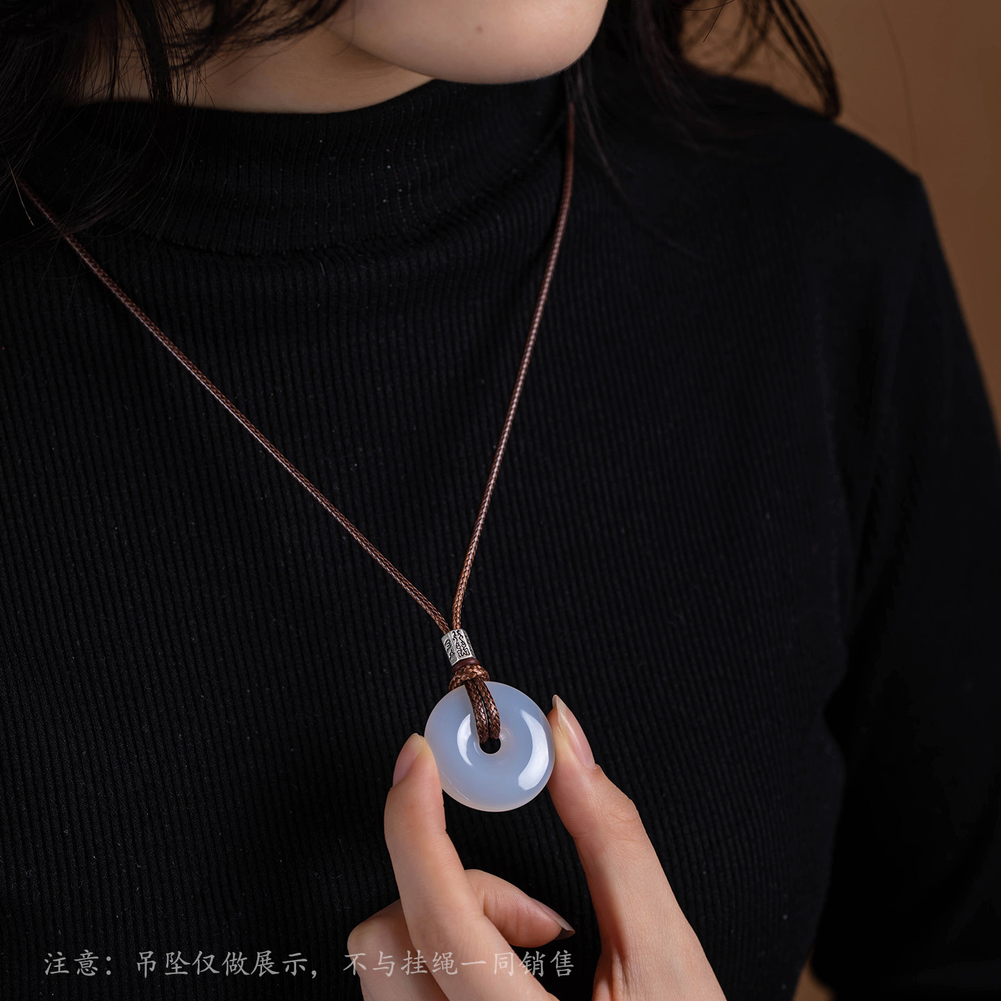 蜡皮绳挂戒指的项链绳戒指项链绳子平安扣吊坠挂绳黑色吊坠绳蜡绳,淘宝优惠券,粉丝福利购,淘宝优惠卷