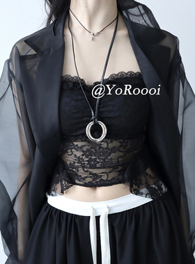 简约高级感圆环项链百搭毛衣链