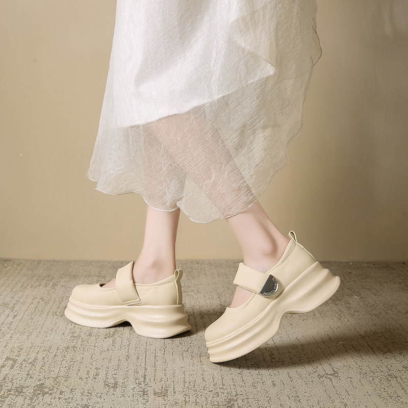 婚鞋女孕妇主婚纱神器新娘鞋婚礼伴娘鞋玛丽珍鞋松糕鞋厚底增高鞋,淘宝优惠券,粉丝福利购,淘宝优惠卷