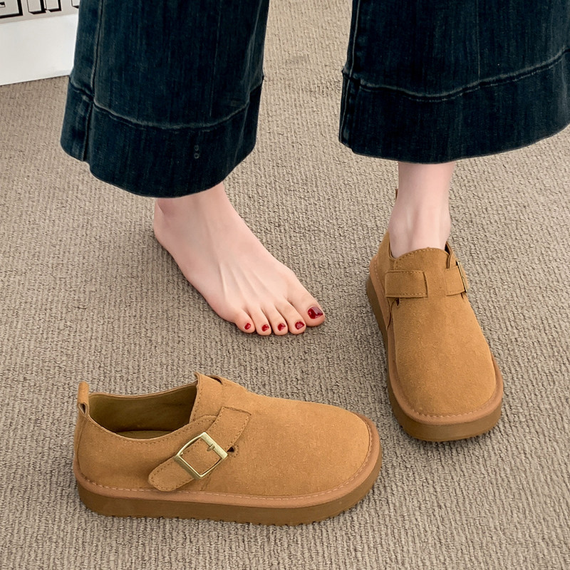 平底全包勃肯鞋女2026春季新款一脚蹬懒人鞋子休闲软底乐福豆豆鞋,淘宝优惠券,粉丝福利购,淘宝优惠卷