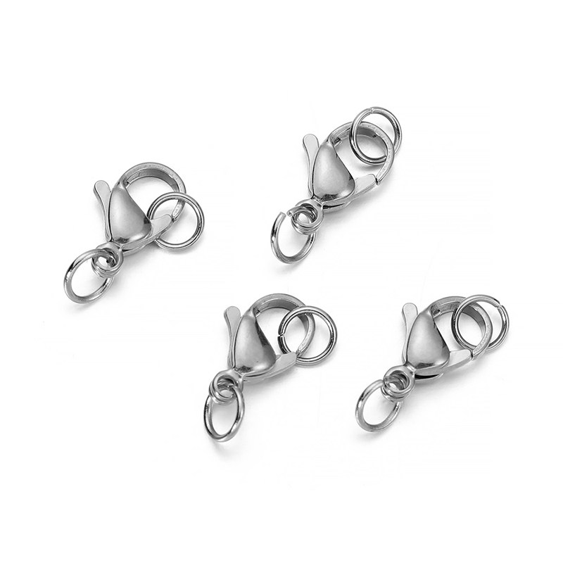 DIY不锈钢龙虾扣+单圈组合金色不锈钢本色DIY手工制作链条材料,淘宝优惠券,粉丝福利购,淘宝优惠卷