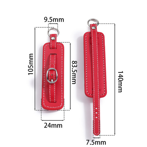 马卡龙PU皮钥匙扣小礼品挂件DIY创意车挂演唱会应援书包钱包挂饰 - 图3