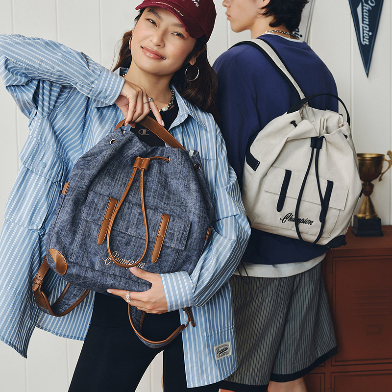 Champion drawstring travel casual backpack