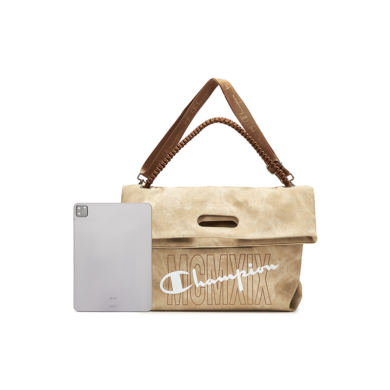 Champion冠军单肩背包2026春季新款手提折折包男女情侣斜挎托特包,淘宝优惠券,粉丝福利购,淘宝优惠卷