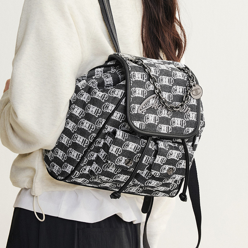 Champion travel casual denim backpack