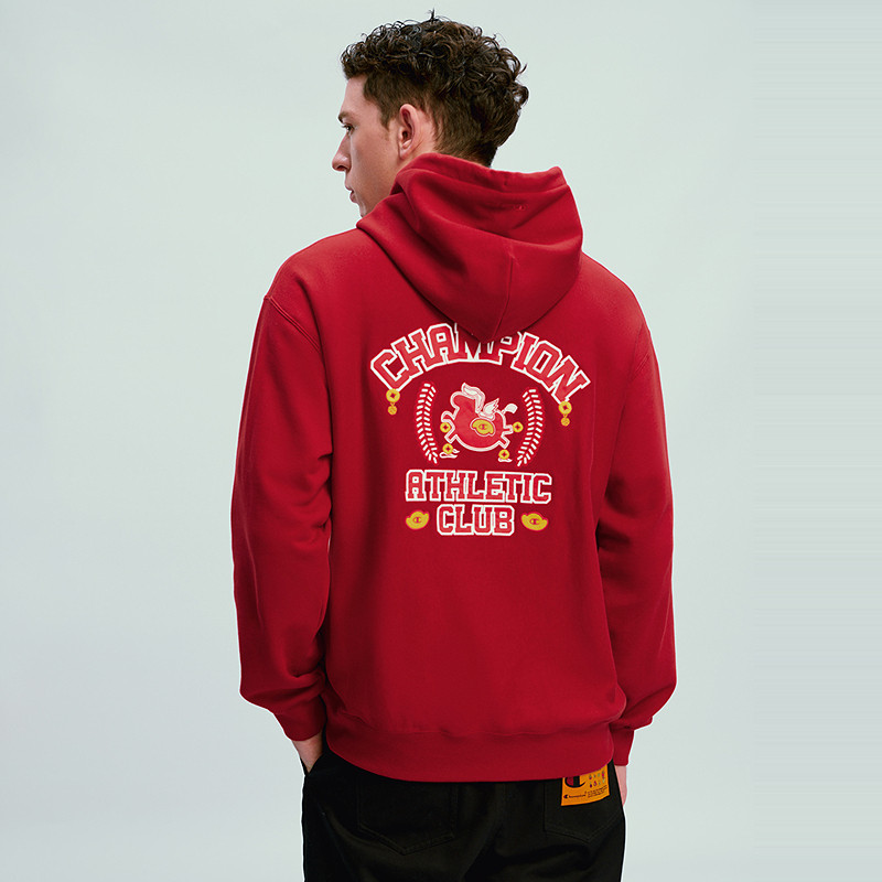 【丁禹兮同款】【马年系列】Champion冠军卫衣女26春季新款连帽男