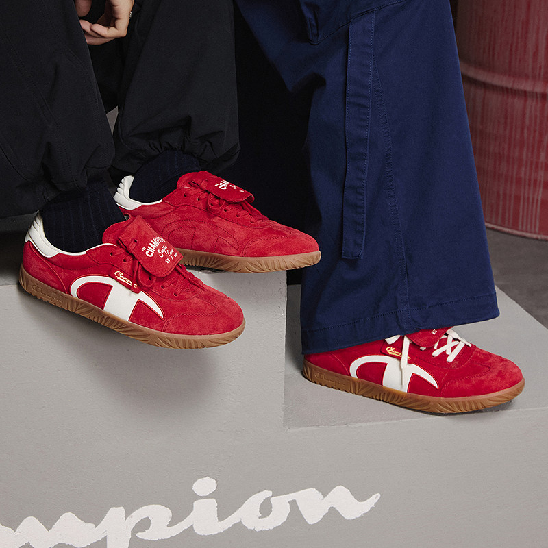 丁禹兮同款Champion冠军板鞋26春新品男女复古T头德训鞋运动鞋子