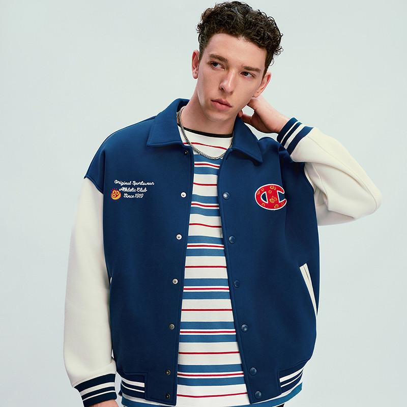 【马年系列】Champion冠军棒球服女2026春季新款新年红夹克外套男,淘宝优惠券,粉丝福利购,淘宝优惠卷