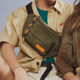 Trendy large capacity waist bag retro bag