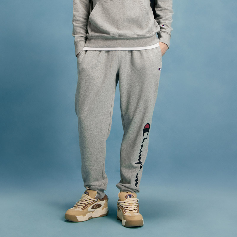 Champion冠军卫裤女冬季加绒草写印花logo束脚休闲情侣运动裤子男,淘宝优惠券,粉丝福利购,淘宝优惠卷