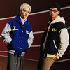Champion men's contrasting color baseball jacket