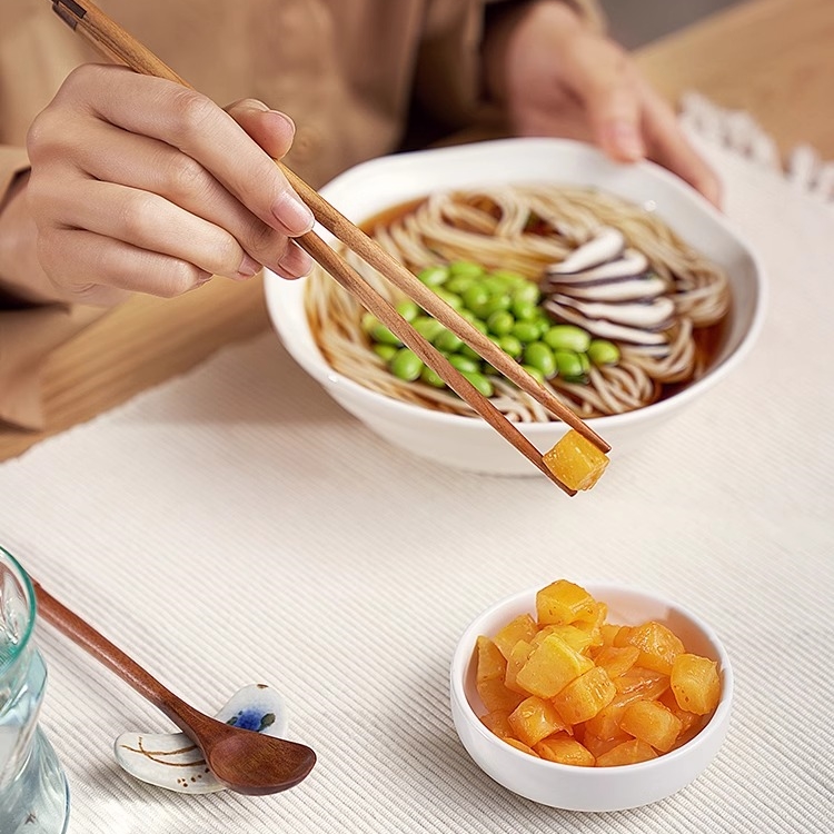 乌江脆口萝卜丁22g*12小包装微辣萝卜丁开味下饭菜小咸菜涪陵榨菜-图0