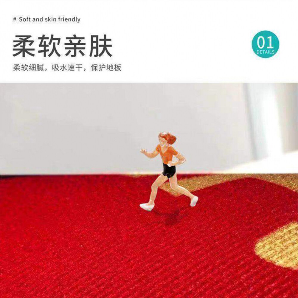 红色商用店铺办公楼迎宾地垫防滑地毯高端大气脚垫公司门垫可定制