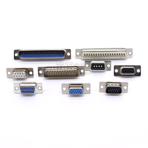 DB9母头公头9针孔15/25/37串口头免焊式接头RS232插头焊线式外壳 - 图2