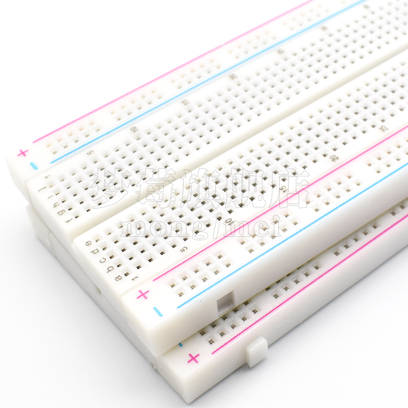 MB-102面包板洞洞板实验板万能板迷你面包板可组合拼接线路面包板 - 图2