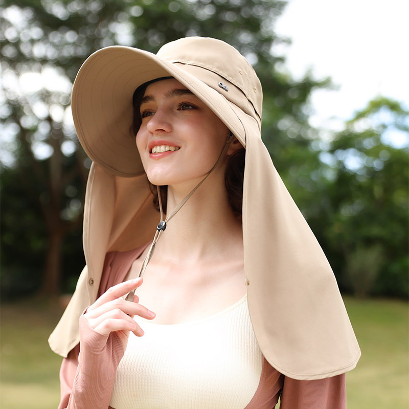 ohsunny防晒帽女夏户外骑行遮全脸面罩透气太阳帽防紫外线渔夫帽,淘宝优惠券,粉丝福利购,淘宝优惠卷