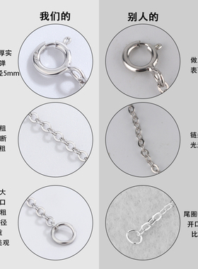项链加长延长链s925纯银diy