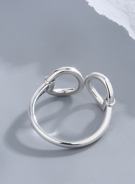 纯银百搭风开口可调节现货女戒