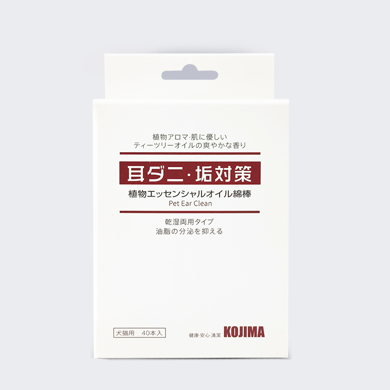 日本KOJIMA精油棉签猫咪狗狗滴耳液耳螨猫用洗耳液洗耳朵清洁用品 - 图1