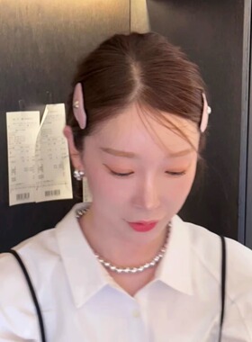 earlobe韩系甜美少女爱心发夹
