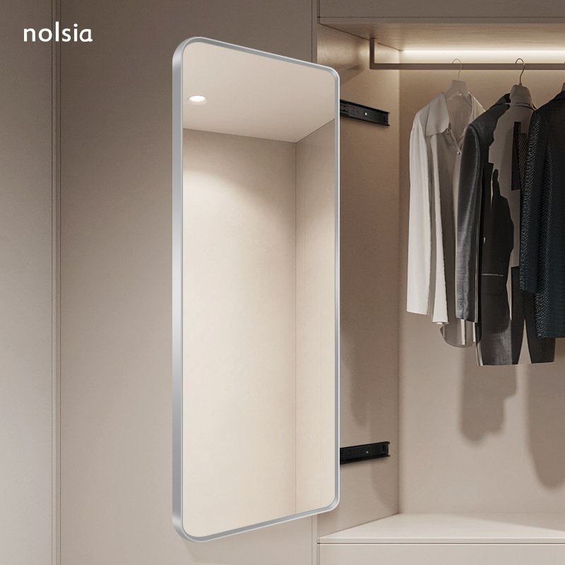 中古推拉超白玻试衣镜衣柜镜子内装隐形滑轨穿衣镜子衣帽间全身镜,淘宝优惠券,粉丝福利购,淘宝优惠卷