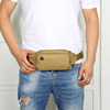 Running sports waist bag for women in summer men working on construction site multi-function canvas mobile phone bag slanting mini bag